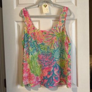 Lilly Pulitzer silk tank